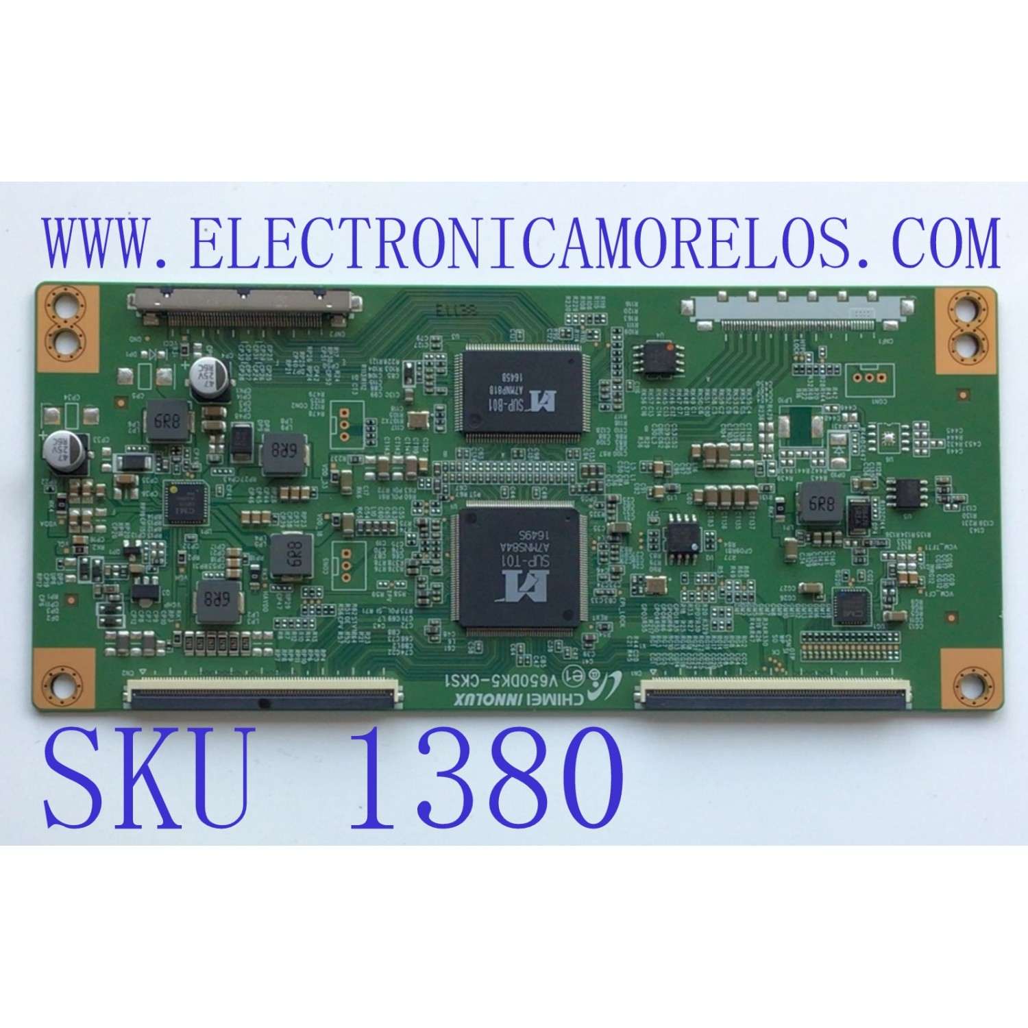 T-CON PARA TV ELEMENT / NUMERO DE PARTE TXT01B01-CC22 / V650DK5-CKS1 / 2196174A86 / E88441 / PANEL MD5002YTIF / DISPLAY V500DJ5-QS1 REV.R2 / MODELO ELST5016S / ((NOTA IMPORTANTE:CHECAR QUE EL PANEL Y MODELO CORRESPONDA CON SU TELEVISION))
